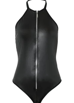 bonprix Body-string ouvert en tissu wetlook|Femme Lingerie Érotique