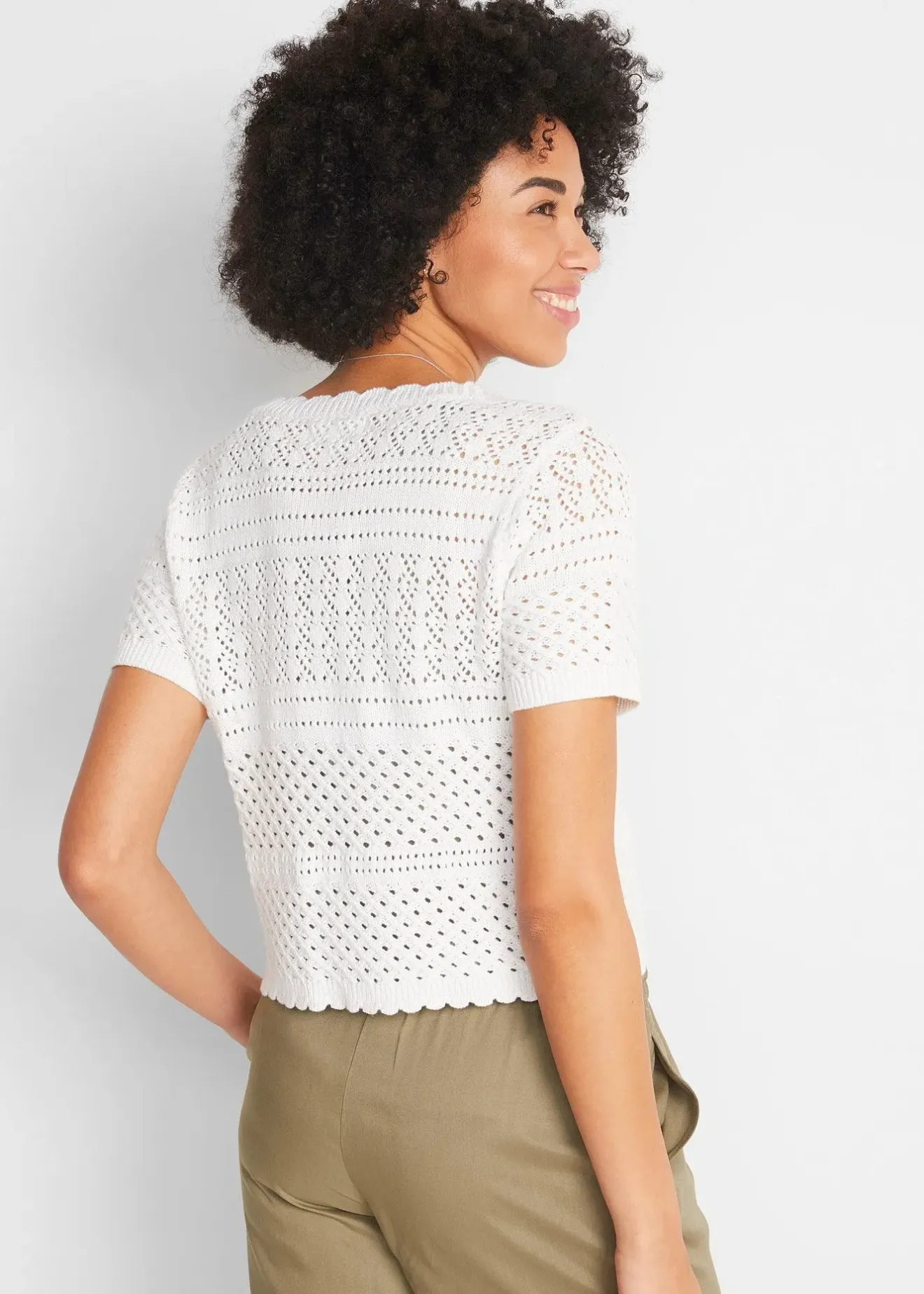 Femme bonprix Maille|Vestes & Manteaux|Boléro court en crochet