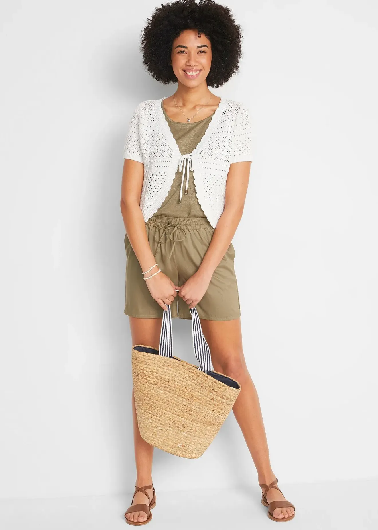 Femme bonprix Maille|Vestes & Manteaux|Boléro court en crochet