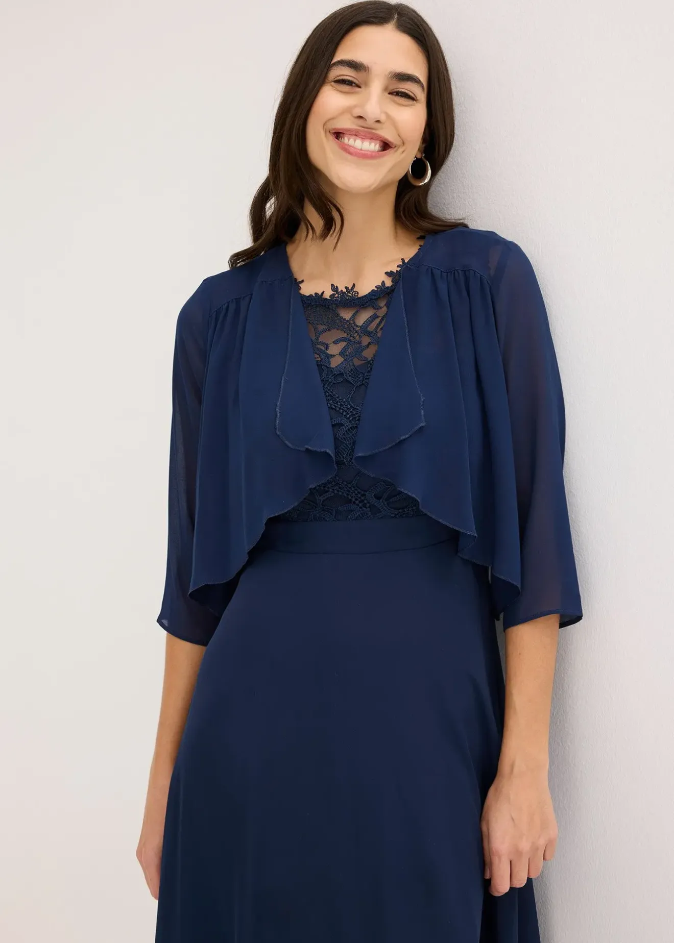 bonprix Boléro en crêpe|Femme Mode Festive|Vestes & Manteaux