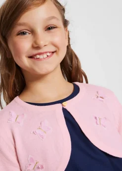 bonprix Boléro en maille avec applications papillon|Enfant Vêtements Enfant|Filles 2-8 Ans·Pulls & Sweats