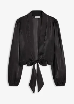 Femme bonprix Mode Festive|Vestes & Manteaux|Boléro en tulle fin avec détail à nouer