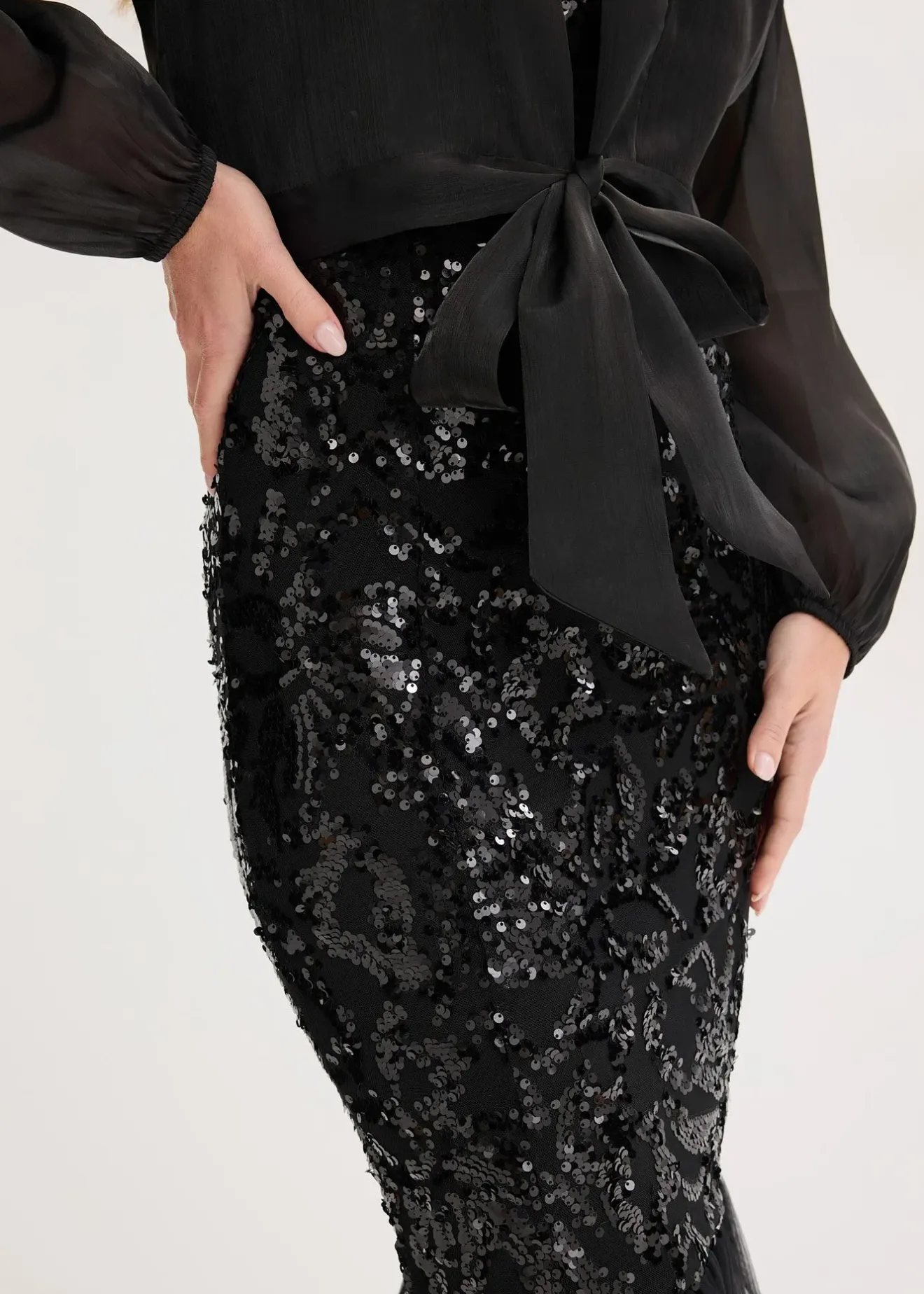 Femme bonprix Mode Festive|Vestes & Manteaux|Boléro en tulle fin avec détail à nouer