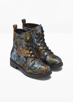 Femme bonprix Boots|Boots à lacets à motif floral