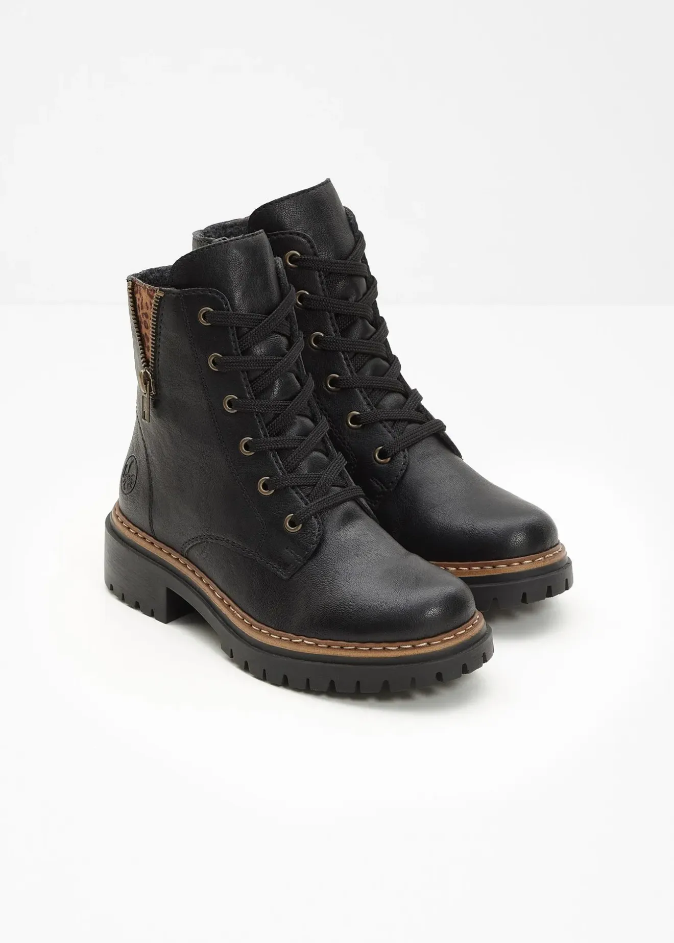 Femme Rieker Chaussures D'Hiver Fourrées|Marques|Boots à lacets rembourrées