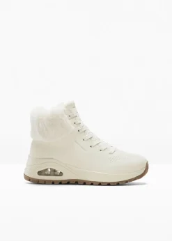 Femme Skechers Chaussures D'Hiver Fourrées|Marques|Boots à lacets avec mousse à mémoire de forme