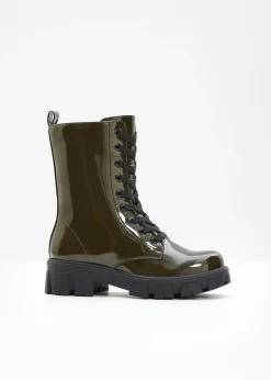 Femme bonprix Boots|Boots à lacets vernies