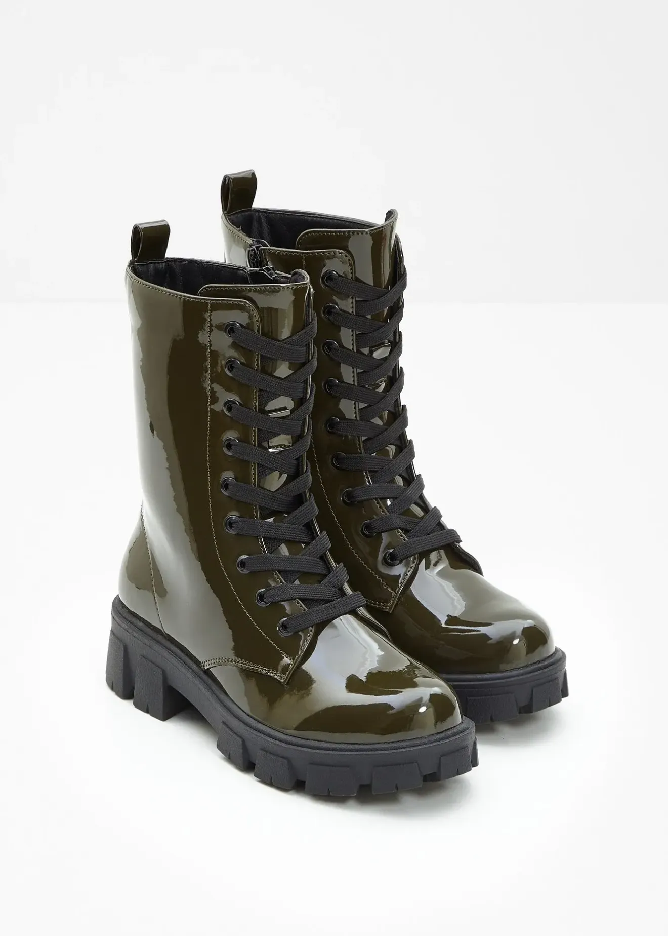 Femme bonprix Boots|Boots à lacets vernies