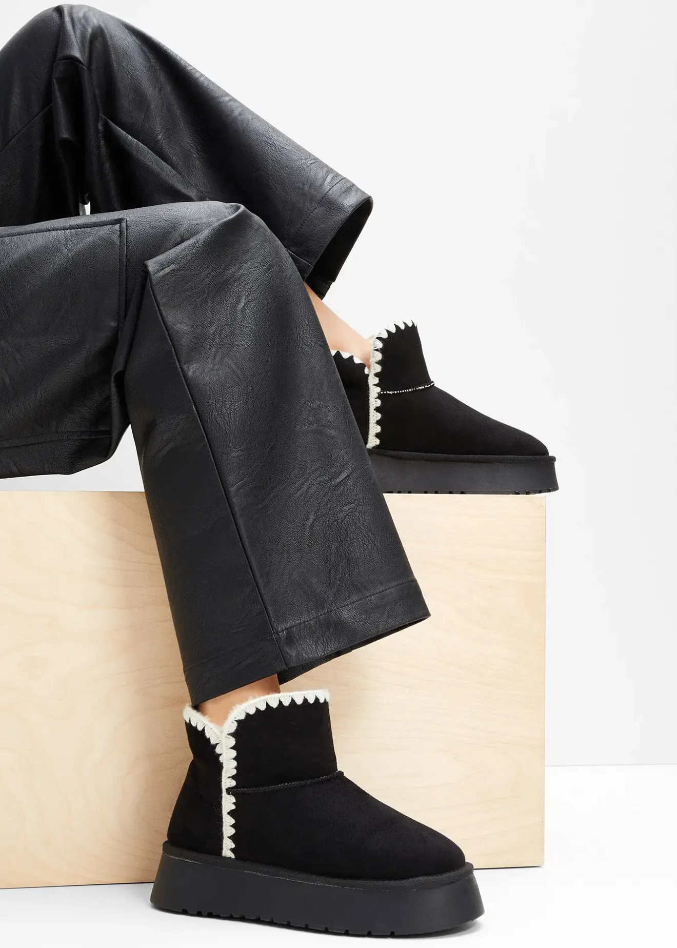 Femme bonprix Chaussures D'Hiver Fourrées|Chaussons|Boots à plateforme