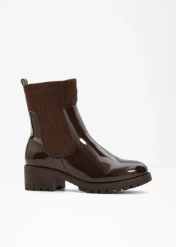 Femme bonprix Boots|Boots avec empiècement en velours côtelé