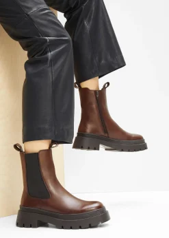 bonprix Boots Chelsea en cuir|Femme Boots|Bottines