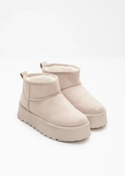 Femme bonprix Chaussures D'Hiver Fourrées|Chaussons|Boots fourrées à plateforme