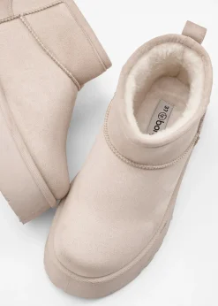 Femme bonprix Chaussures D'Hiver Fourrées|Chaussons|Boots fourrées à plateforme