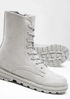 Femme bonprix Chaussures D'Hiver Fourrées|Boots|Boots lacées à semelle crantée