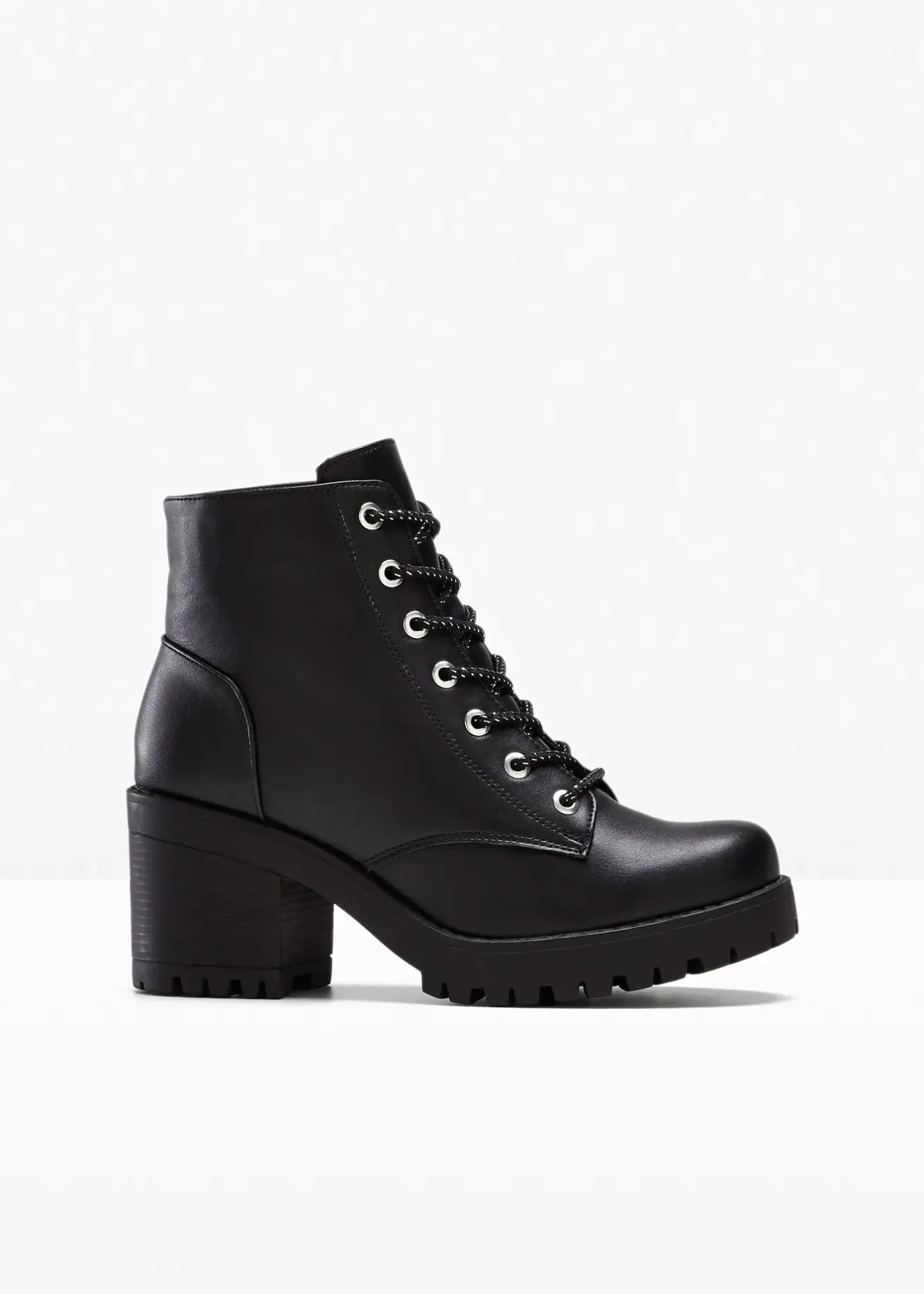 Femme bonprix Boots|Boots lacées à talon carré