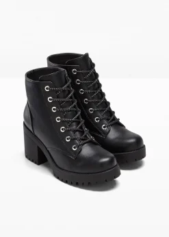Femme bonprix Boots|Boots lacées à talon carré