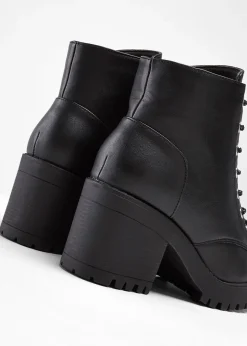 Femme bonprix Boots|Boots lacées à talon carré