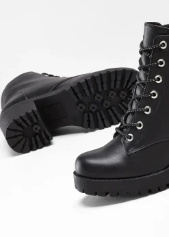 Femme bonprix Boots|Boots lacées à talon carré