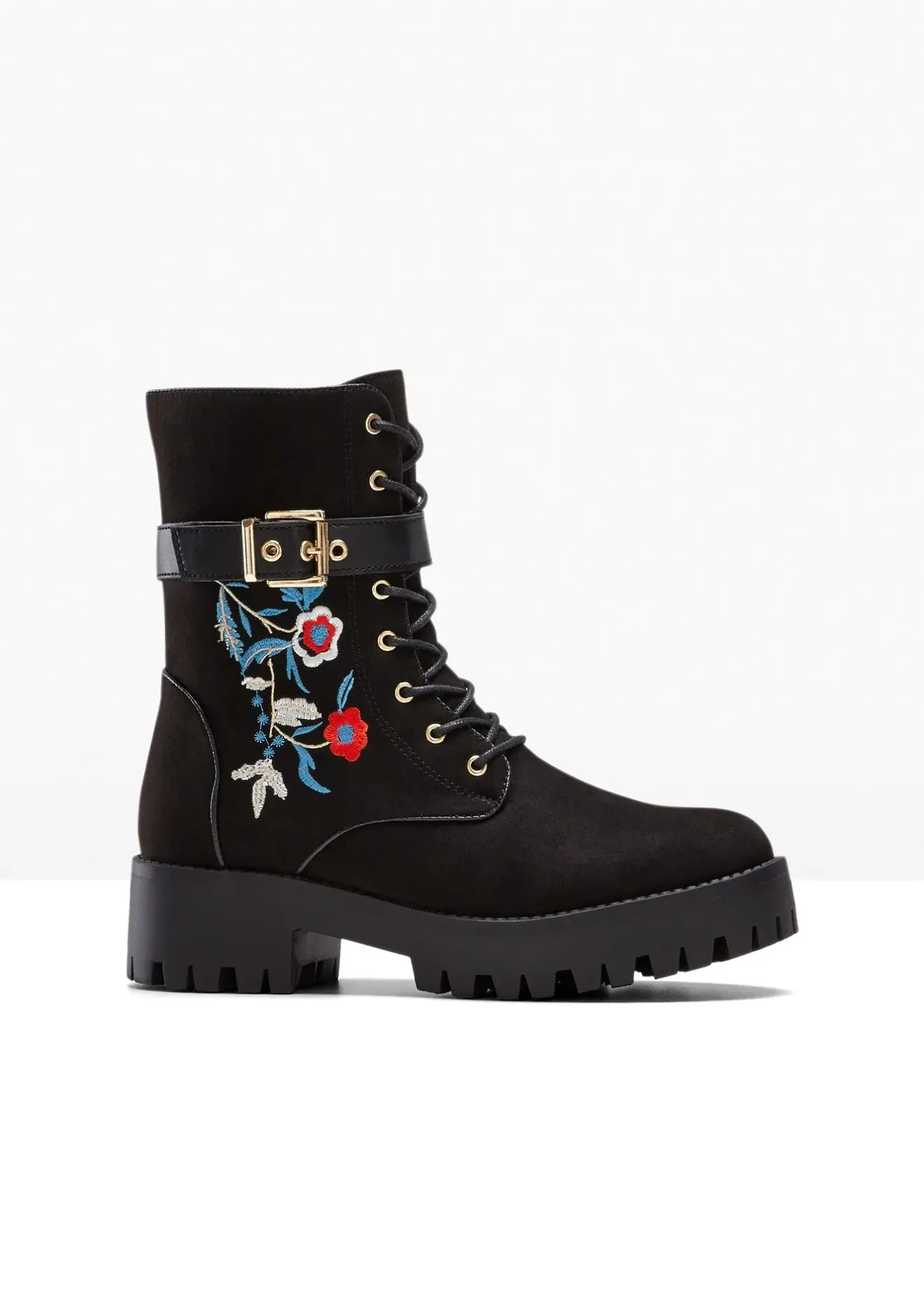 bonprix Boots lacées avec broderies|Femme Boots