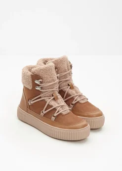 Femme bonprix Chaussures D'Hiver Fourrées|Boots|Boots lacées et doublées