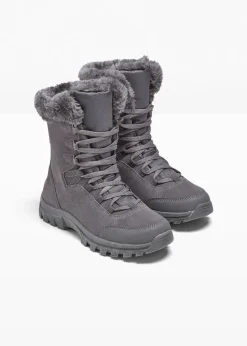 bonprix Boots lacées et doublées à membrane Tex|Femme Filles·Bottes & Bottines|Chaussures D'Hiver Fourrées