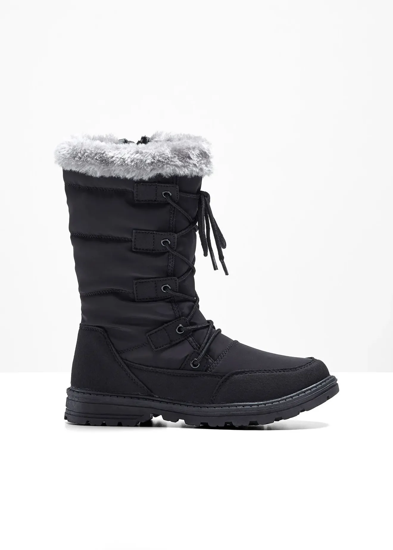 bonprix Bottes à lacets|Femme Chaussures D'Hiver Fourrées|Chaussures Confort