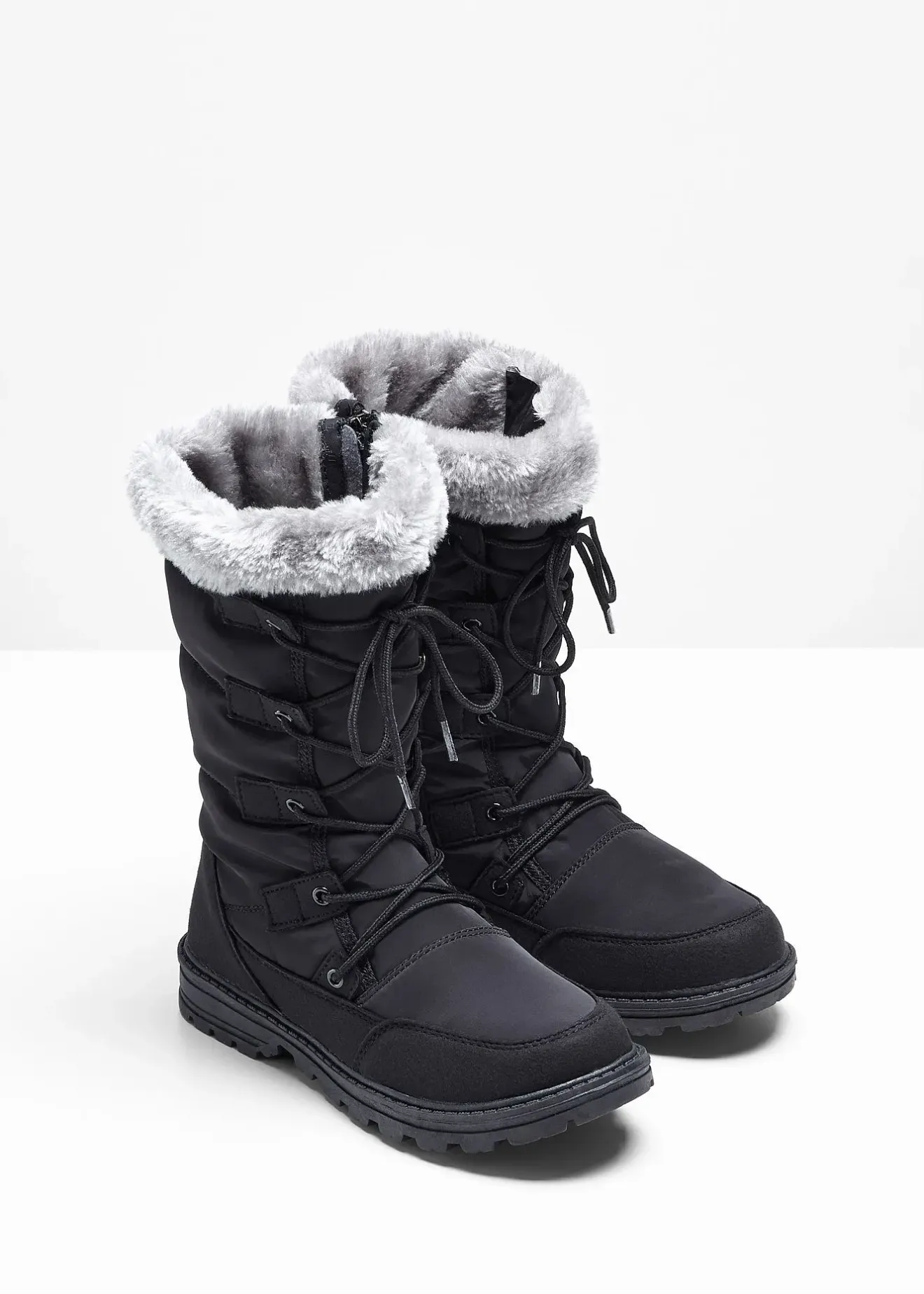 bonprix Bottes à lacets|Femme Chaussures D'Hiver Fourrées|Chaussures Confort