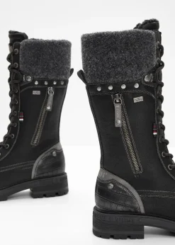 Femme Mustang Chaussures D'Hiver Fourrées|Marques|Bottes à lacets