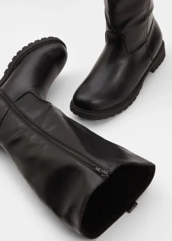 bonprix Bottes à tige large|Femme Chaussures D'Hiver Fourrées|Bottes