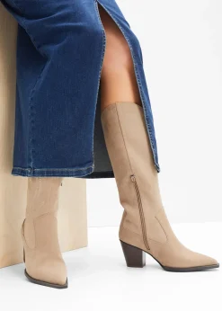 Femme bonprix Bottes|Bottes western à broderies
