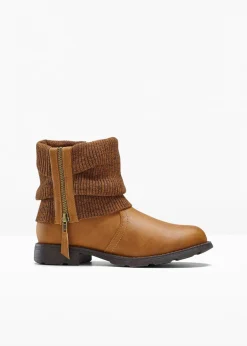bonprix Bottines à empiècement en maille|Femme Boots