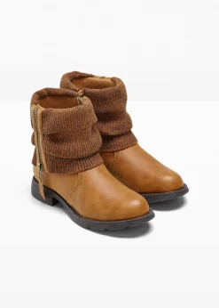 bonprix Bottines à empiècement en maille|Femme Boots