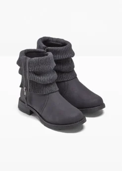 Femme bonprix Boots|Bottines à empiècement en maille