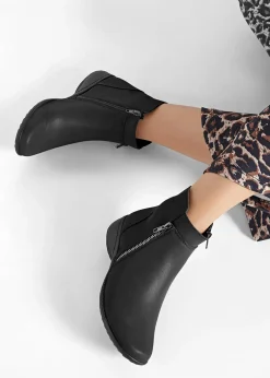 bonprix Bottines à fermeture zippée|Femme Chaussures D'Hiver Fourrées|Boots