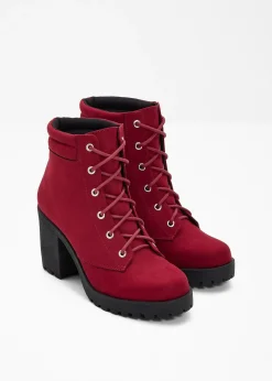 bonprix Bottines à lacets et talon carré|Femme Boots