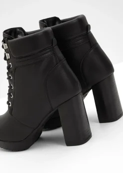 bonprix Bottines à lacets et talon haut|Femme Talons Hauts|Bottines