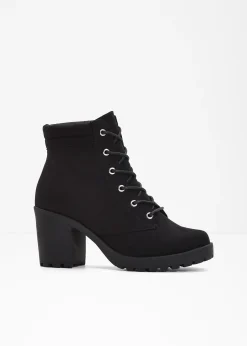 Femme bonprix Boots|Bottines à lacets et talon carré