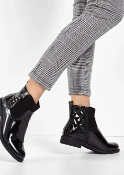 Femme bonprix Bottines|Bottines aspect verni