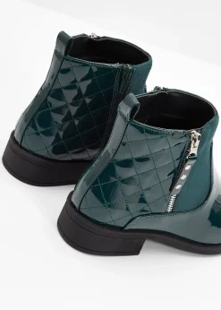 bonprix Bottines aspect verni|Femme Bottines