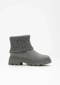 Femme bonprix Chaussures D'Hiver Fourrées|Boots|Bottines Chelsea à empiècement maille