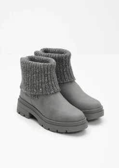 Femme bonprix Chaussures D'Hiver Fourrées|Boots|Bottines Chelsea à empiècement maille