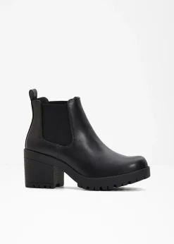 Femme bonprix Boots|Bottines|Bottines Chelsea à talon carré