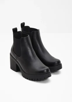 Femme bonprix Boots|Bottines|Bottines Chelsea à talon carré