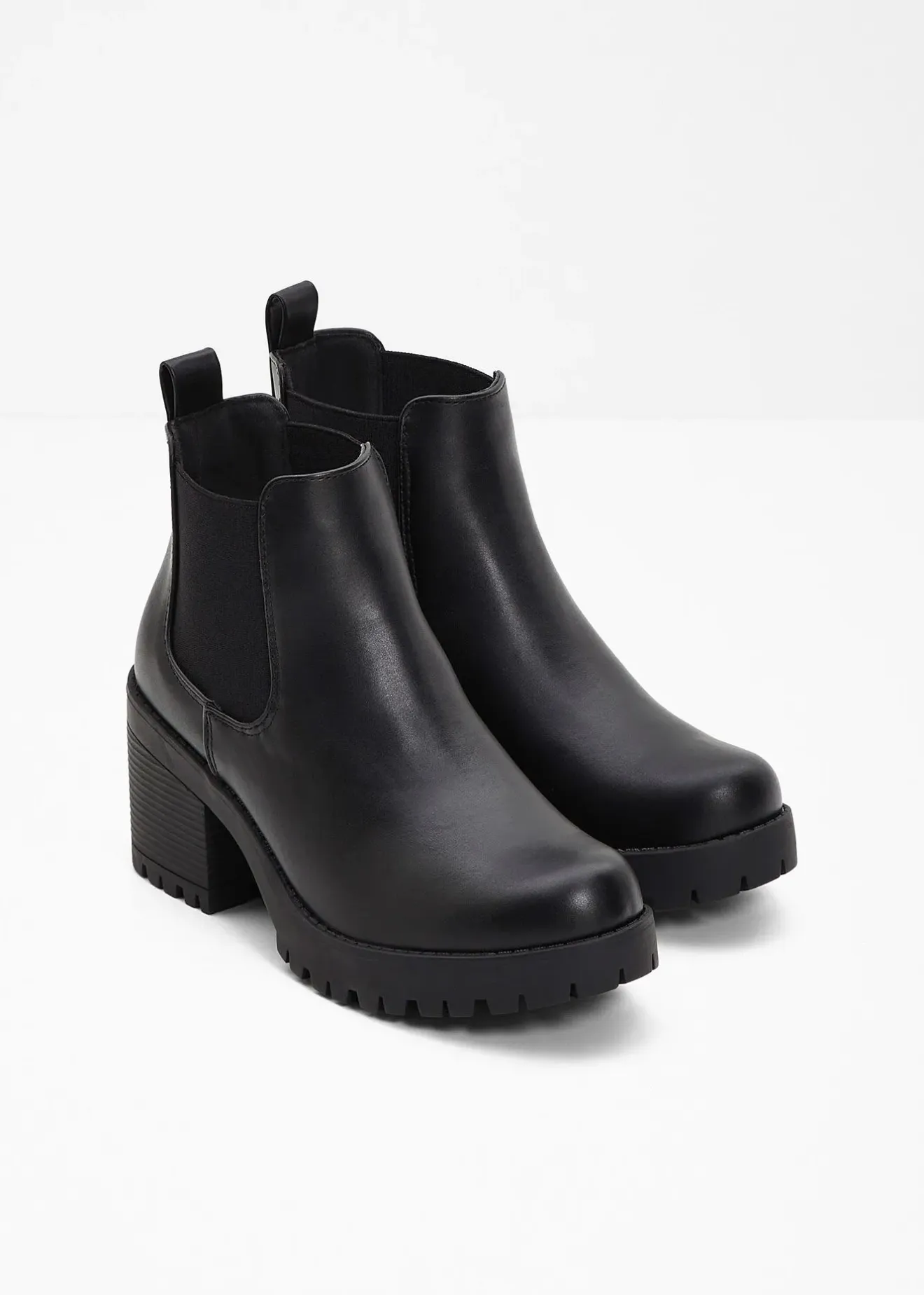 Femme bonprix Boots|Bottines|Bottines Chelsea à talon carré