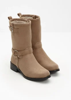 Femme bonprix Chaussures D'Hiver Fourrées|Boots|Bottines motardes