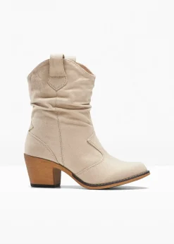 Femme bonprix Bottines|Bottines western à fronces