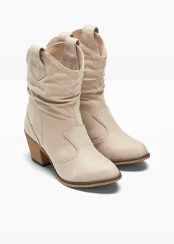 Femme bonprix Bottines|Bottines western à fronces