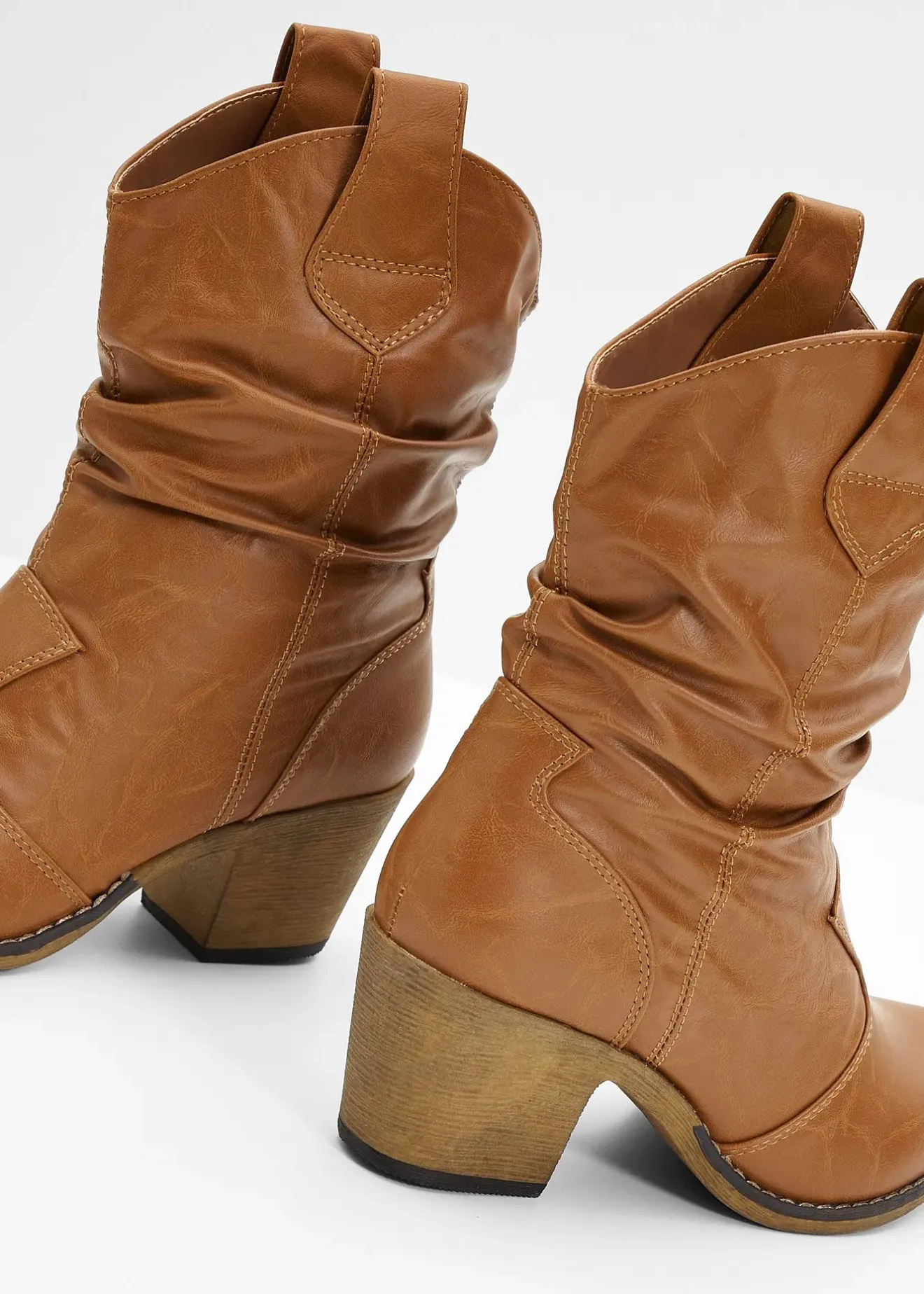 bonprix Bottines western à fronces|Femme Bottines