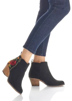 bonprix Bottines western avec broderies|Femme Bottines
