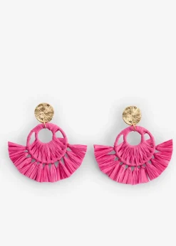 Femme bonprix Bijoux|Boucles d’oreille aspect paille